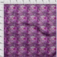 thumbnail image 4 of oneOone Silk Tabby Purple Fabric Florals Sewing Craft Projects Fabric Prints By Yard 42 Inch Wide, 4 of 6