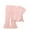 Pink, variant on XBASW Toddler Baby Kids Girls Solid Short Sleeve T-Shirts Tee & Flare Pants Sets Summer Bell Bottoms 2PCS Outfits 12M-10 Years