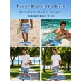 thumbnail image 5 of DAKIMOE Mens Swim Trunks 2 in 1 Swim Shorts with Compression Liner Quick Dry Swimsuits Bathing Suits Stretch Swimming Board Shorts Beach Swimwear with Zipper Pockets, 5 of 9