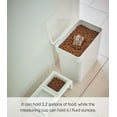 thumbnail image 5 of Yamazaki Home Pet Food Storage Container - Cat And Dog Food 3 Gallon Holder Bin With Transparent Lid And Handle, Plastic, Large, 15 lbs. | 3.2 gallons | 12 quarts, Airtight, Sloped Interior, Handle, 5 of 7