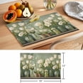 thumbnail image 6 of Flower Floral Placemats Set of 12 Watercolor Cottagecore Blooms Wildflowers Place Mats Indoor Wipeable Table Mats Washable Cloth Dining Table Placemats for Kitchen Holiday Party Home Decor 13x19 Inch, 6 of 9