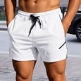 thumbnail image 3 of Gym Shorts Men Summer Elastic Waist Slim Fit Moisture Wicking Lightweight Athletic Workout Shorts with Pockets, 3 of 9