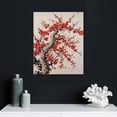 thumbnail image 4 of Nawypu  Canvas Wall Art Red Blooming Plum Canvas Print Artwork Ink Style Flower Wall Art Paintings Modern Picture Print for Living Room Dinning Room Bedroom Bathroom Home Decor, 4 of 4