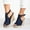 Dark Blue, variant on AXXD Black Wedge Sandals for Women Summer Solid Casual Buckle Strap Roman Shoes Sandals