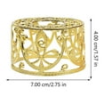 thumbnail image 2 of NIAIZEK Réchaud à Cire Style Européen Poêle à Cire Métal Rose Doré Lot de 2 pour Hommes Femmes, 2 of 7
