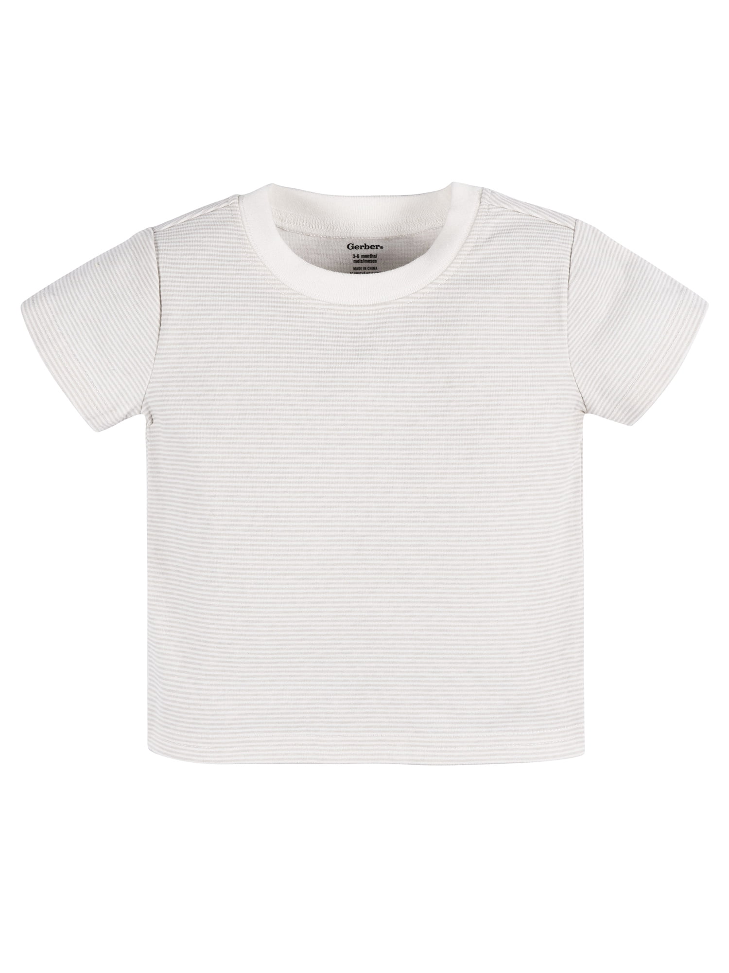 Gerber Baby Neutral T-Shirt and Romper Outfit Set, 2-Piece, Sizes Newborn - 24 Months