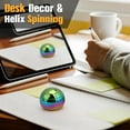 thumbnail image 5 of Luminous Kinetic Spinning Desk Toys, Metal Full Body Optical Illusion Fidget Spinner Ball, Glow in The Dark Fingertip for Office Classroom, Stress Relief Birthday Gift, 5 of 7