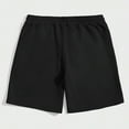 thumbnail image 5 of Zedker Men's 5-Inch Inseam Shorts Elastic Waist with Drawstring Casual Lightweight Summer Beach Shorts with Pocket Black L, 5 of 7