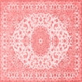 thumbnail image 1 of Ahgly Company Indoor Square Medallion Red Traditional Area Rugs, 6' Square, 1 of 4