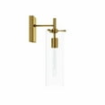 thumbnail image 2 of Modway Skylark Modern Style Glass Wall Sconce in Clear/Satin Brass, 2 of 7