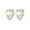 C-Rose Gold, variant on Solid 925 Sterling Silver Love Heart Hoop Earrings Huggie for Women Teens Heart Hoop Earrings Love Huggie