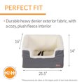 thumbnail image 3 of K&H Pet Products Bucket Booster Pet Seat Rectangle Knockdown Gray/Oatmeal Large, 3 of 9