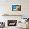 thumbnail image 3 of Stupell Industries Abstract Turtle on Shore Animals & Insects Painting Black Framed Art Print Wall Art, 30 x 24, 3 of 9
