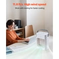 thumbnail image 4 of VEVOR Portable Air Conditioner, 4-in-1 Evaporative Air Cooler, 3-Speed Mini Air Conditioner with 0-7H Smart Timer, 700ml Water Tank, 7-Color Light, Personal Mini Desk AC Fan for Bedroom Office Room, 4 of 9