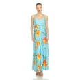 thumbnail image 6 of White Mark Women's Floral Sleeveless Side Slit Maxi Dress, 6 of 7