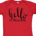 thumbnail image 4 of Inktastic Hello, I'm New Here Hand Drawn Type Boys or Girls Baby Bodysuit, 4 of 5