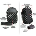 thumbnail image 3 of USA GEAR QCD Compact Camera Case Bag, Polka Dot, 3 of 8