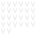 thumbnail image 4 of Gem Stone King 925 Sterling Silver Initial Letter Charm Pendant Necklace for Women with White Moissanite - Elegant Dangling Design on 18 inch Box Chain, 4 of 4