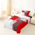 thumbnail image 5 of Homewish Red Abstract Ombre Twin Sheets,Grunge Aesthetic Bedding,3-Piece,1 Fitted Sheet and 1 Pillowcase, 5 of 6