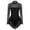 Black, variant on DPOIS Women's Floral Lace Ballet Dance Leotard Figure Ice Skating Dress Black Small