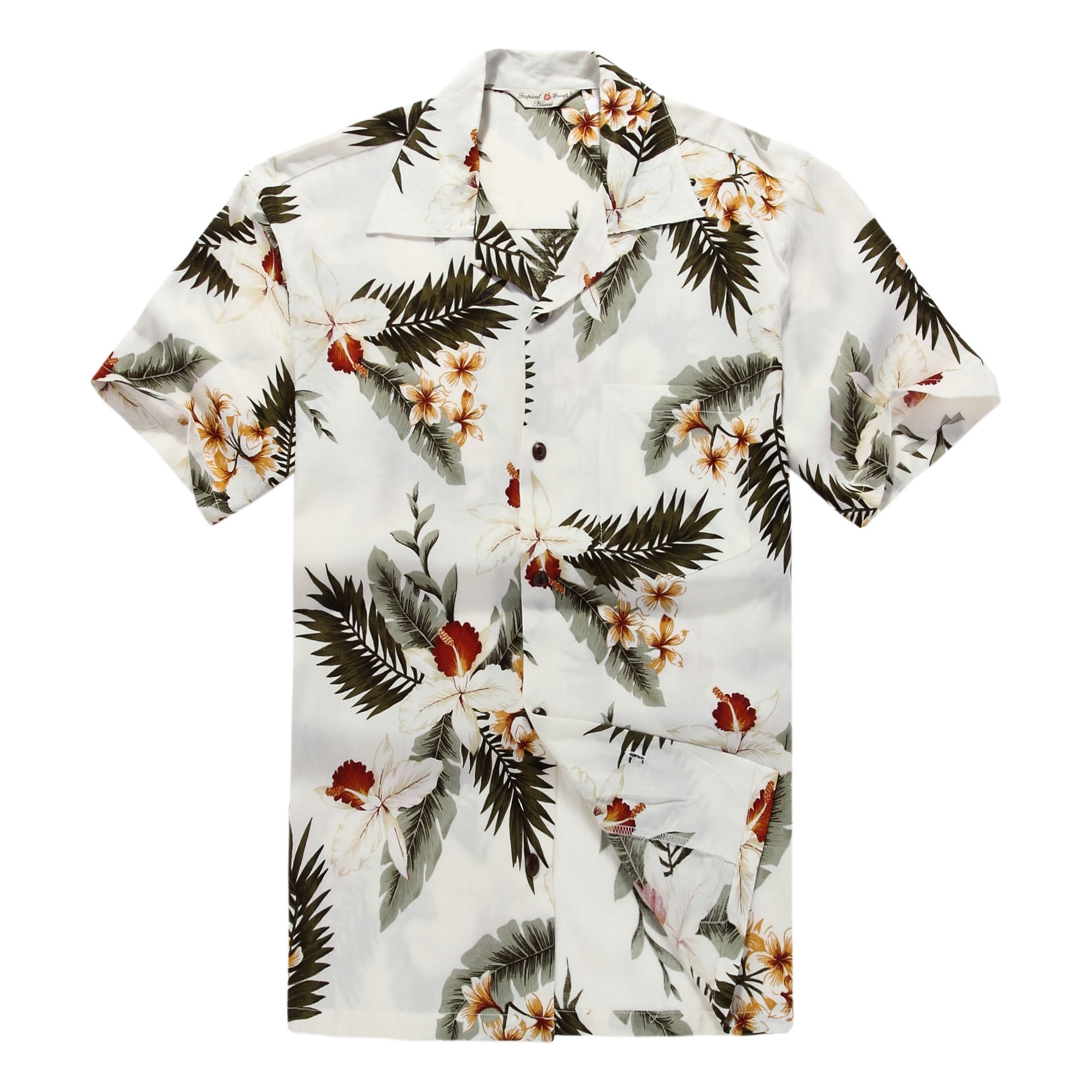 Men's Hawaiian Shirt Aloha Shirt 3XL Orchid Cream