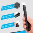 thumbnail image 4 of Linterna Mini Uxcell con Clip, Linternas de Pluma LED Pequeñas de Aluminio, Antorcha de Luz Blanca Super Brillante, Alimentada por Dos Baterías, Negra, 4 of 5
