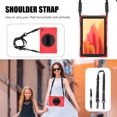 thumbnail image 3 of XYX Case for Samsung Galaxy Tab A7 10.4 inch SM-T500/SM-T505 with 360 Degree Rotating, Hand Strap, Shoulder Strap, Red, 3 of 7