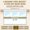 thumbnail image 6 of Heavy Duty Adjustable Curtain Rods for Windows, 1-Inch Diameter Curtain Rod, 32-96 Inches (Silver gray), 6 of 7