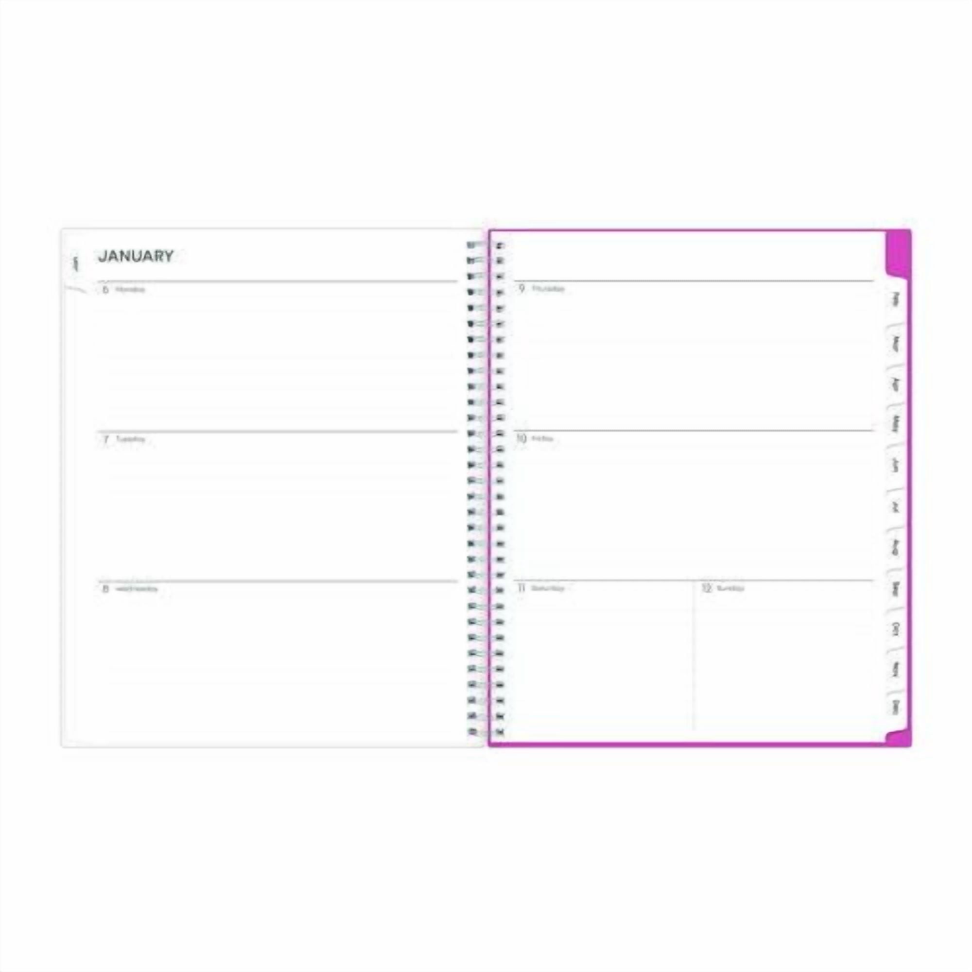 Breast Cancer Awareness Create-Your-Own Cover Weekly/Monthly Planner, Orchids Artwork, 11 x 8.5, 12-Month (Jan to Dec): 2026 | Bundle of 2