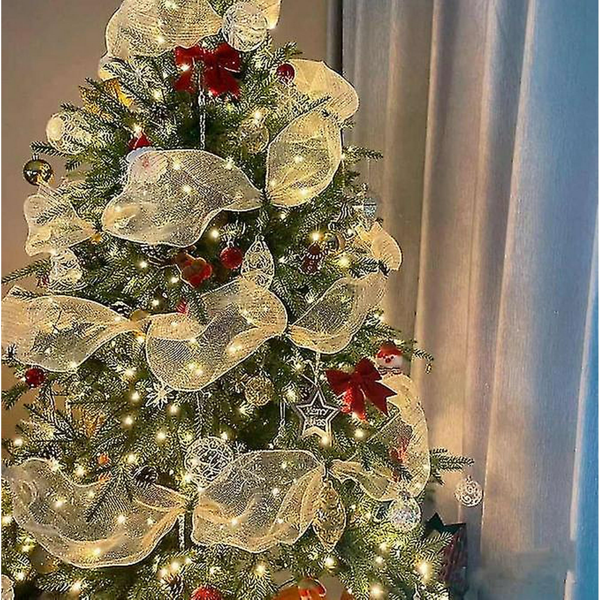 Ballon Décoration Sapin De Noël Vert Or