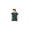 thumbnail image 2 of Vince Camuto Women's Geo Sequinned Shift Dress Green Size 12, 2 of 3