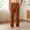 Brown, variant on Men's Buffalo Plaid Lounge Drawstring Pants, Adjustable Elastic Drawstring Waist, Side Pockets, Relaxed Straight‑Leg for Indoor Rest & Sleep, Mens Baggy Sweatpants