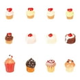 thumbnail image 1 of 12Pcs Mini Dessert Model for Mini House Fake Dessert Cake Pretend Food Play Set (Random Style), 1 of 8