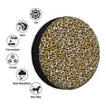 thumbnail image 4 of Fotbe Leopard Funda de Llanta de Repuesto con Estampado, Engrosada, Ajuste Universal para Jeep, Remolque, RV, SUV, Camión-17 inch, 4 of 6