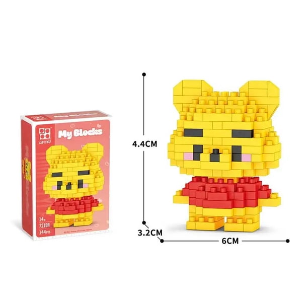 Bloques de construcción de personajes de dibujos animados de Disney Stitch, LinaBell StellaLou, modelo ensamblado, bloques de construcción, muñecas, juguetes, regalos para niños