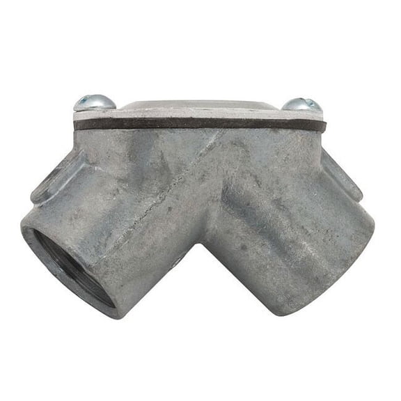 Raco Pulling Elbow,1" Hub Size,Zinc,Threaded 2654