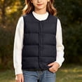 thumbnail image 2 of StSilkitty Puffer Vest for Boys Girls Sleeveless V Neck Button down Jacket Coat Fall Winter Warm Outerwear with Pockets, 2 of 8