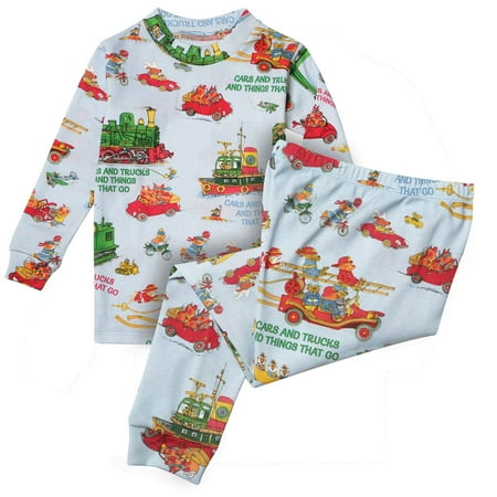 

Books to Bed Children s Richard Scarry s Cars & Trucks & Things That Go Pajamas - Size 3