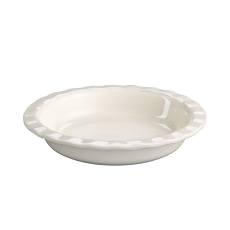 Mrs. Anderson's Baking Wide Rimmed Pie Plate Bakeware Dish, 9.5-Inch, White