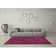 thumbnail image 3 of Ahgly Company Indoor Round Abstract Pink Modern Area Rugs, 5' Round, 3 of 4
