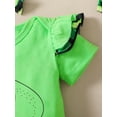 thumbnail image 6 of Coduop Newborn Baby Girls Jumpsuit Short Sleeve Bodysuit and Fruit Suspender Skirt Outfit Set, 6 of 9