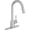 Spot Resist Stainless, variant on Moen Adler Chrome One-Handle High Arc Kitchen Sink Faucet with Power Clean, Modern Kitchen Faucet with Pull Down Sprayer