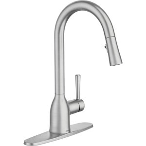 Moen Adler Pulldown Kitchen Faucet with Power Clean, Stainless