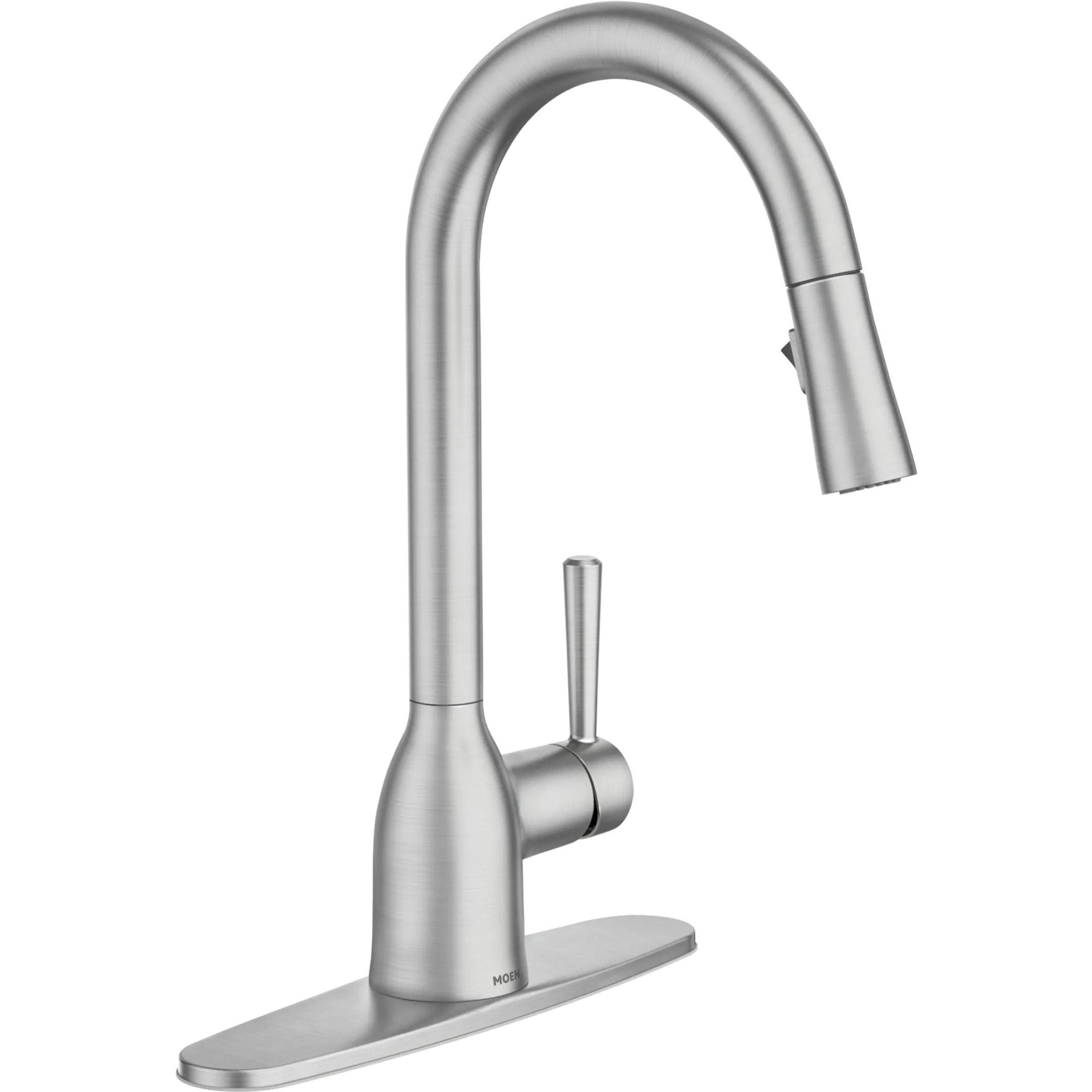 Moen Adler Pulldown Kitchen Faucet with Power Clean, Stainless photo 1