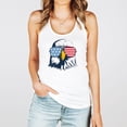 thumbnail image 2 of Patriotic Eagle Tank Top for Women and Teens Red White and Blue 4th of July Shirt White Tank Top Large, 2 of 5