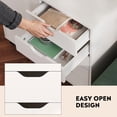 thumbnail image 6 of GALAXHERO 5-Drawer Storage Cabinet, Mobile Printer Stand Filing Cabinet for Home Office, Wood File Cabinet, White, 6 of 9