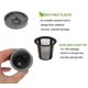 thumbnail image 4 of 3 X pieza de repuesto para Keurig My K-cup filtro de café reutilizable completo 3 Sst se adapta a B30 B40 B50 B60 B70 Series, gris Afortunado Sencillez, 4 of 5