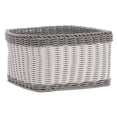 thumbnail image 2 of HUBERT Grey and White Storage Basket - 12"L x 12"W x 6 1/2"H, 2 of 3