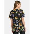 thumbnail image 3 of Disney Villains Women's Scrub Top with Short Sleeves, Sizes S-3XL, 3 of 5
