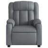 thumbnail image 6 of vidaXL Massage Recliner Chair Gray Faux leather, Metal, Plywood, Foam, 6 of 10